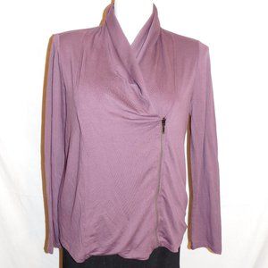 2 Zenergy By Chico's Purple Zip Stretch Jacket NWT